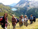 links - Bindelweg,   rechts die Marmolada